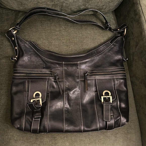 Aqua Madonna Handbags - Black soft leather handbag Aqua Madonna
